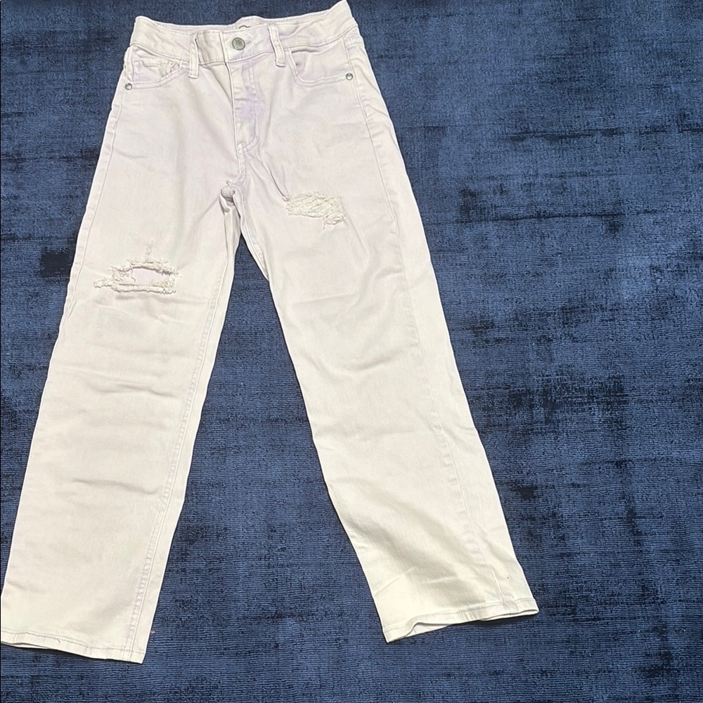 kids light purple Distressed Jeans